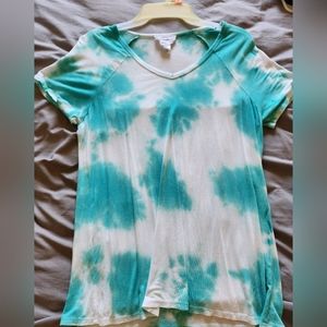 Turquoise Tie Dye Tee